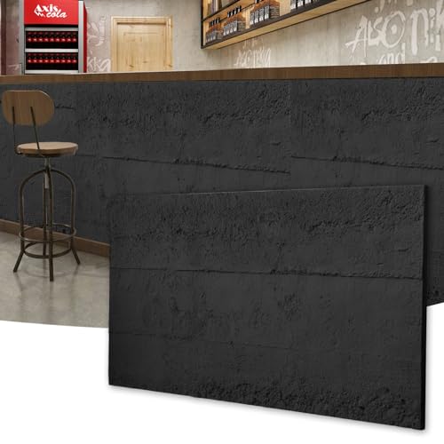 Art3d Cement Texture 3D Wall Panels, 4-Pack PU Wall Panels