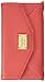 iPhone 6 Plus, iPhone 6s Plus 5.5" Wallet Case, True Color© Premium Leatherette Wristlet Clutch Folio Tri-Fold Wallet Purse Case Cover with Removable Wrist Strap - Coral Pink