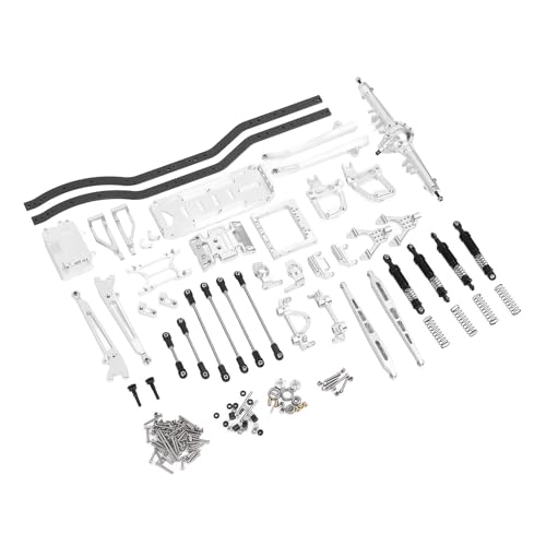 Châssis en métal pour SCX10 crawler RC 2 roues motrices couleur argent - 4