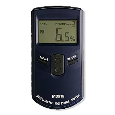 AMTAST Intelligent Moisture Meter Digital Lumber Moisture Detector Pinless Wood Moisture Tester, Measure Range 4%~80% RH, Resolution 0.5%