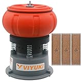 VIYUKI Electric 5LB Vibratory Tumbler Bowl Tumbling Polishing Machine - Polishing Small Metal Parts