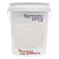 FirmoLux Marmorino Berlina Authentic Venetian Plaster | Smooth Plaster | Made in Italy from Lime & Marble | Gray-Blue Colors (14) | Color: SW7021 Simple White