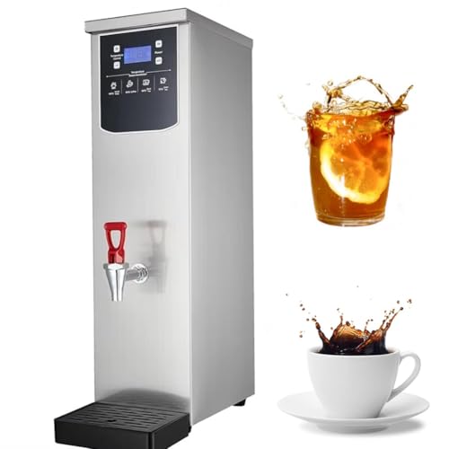 Caldera de agua caliente comercial de 10 l/20 l/30 l, máquina de ebullición instantánea de agua caliente de acero inoxidable de 2,5 kW con panel de control digital, control de temperatura, calentador(