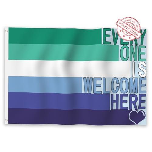 Drapeau gay pride 180x300cm de qualité supérieure avec 2 solides rondelles