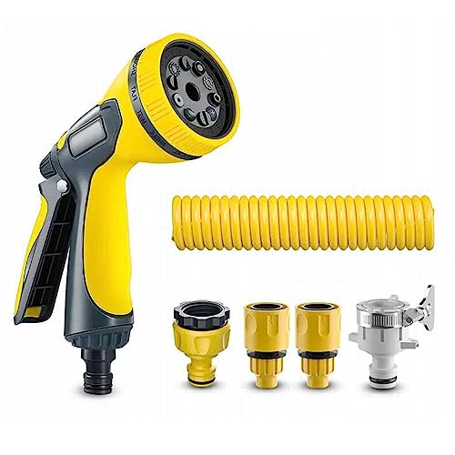 Equipo de riego con manguera de jardín, tubo de látex extensible de 3 capas, conectores de 3/4' y 1/2', manguera flexible anti-dobleces, rociador de 10 funciones(25m)