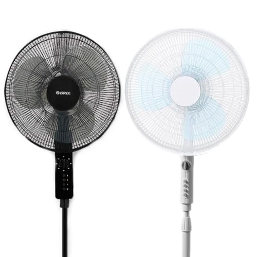 扇風機カバー2個セット 扇風機安全カバー 無地羽根経35〜45cm用 セーフティーネット 幼児 指挟み防止 家庭用 業務用 (ブラック+ホワイト)