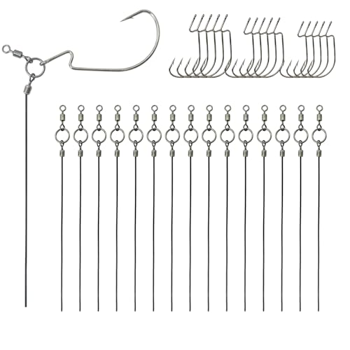 Tokyo Style Punch Shot Making Accessories - Drop Shot Punch Rig Kit Including Tungsten Weights, EWG Hooks and Swivels for Bass Fishing