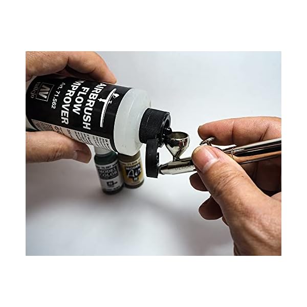 Vallejo Airbrush Flow Improver 200ml Paint Set, 6.7 Fl Oz (Pack of 1)