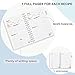 JUBTIC Recipe Book to Write in Your Own Recipes,Sprial Hardcover Personal Blank Recipe Book, Make Your Own Family Cookbook with Gold Foil Stickers, Recipe Notebook Hold 120 recipes - Pearl