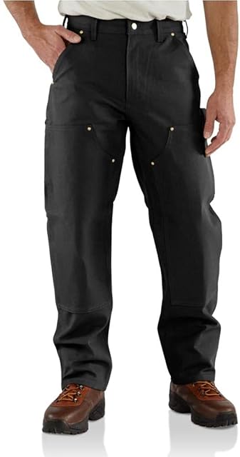 Carhartt Męskie spodnie ogrodniczki Firm Duck z podwójnym przodem
