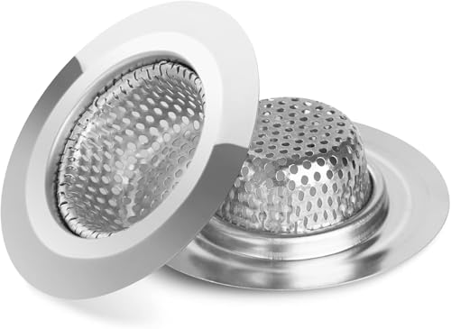 Catálogo para Comprar On-line Coladores de desagüe para comprar online. 42 Timotech Set de 2 Filtros para Fregadero, Coladores de Drenaje para Bañera de Acero Inoxidable, Filtro de Drenaje para Pelo de Baño de 2.79 Pulgadas