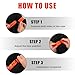 4pcs Utility Straps with Buckle, Reusable Adjustable Rubber Industrial Straps for Trucks Cargo and Luggage Securing Fastening Lashing Tool(Red)