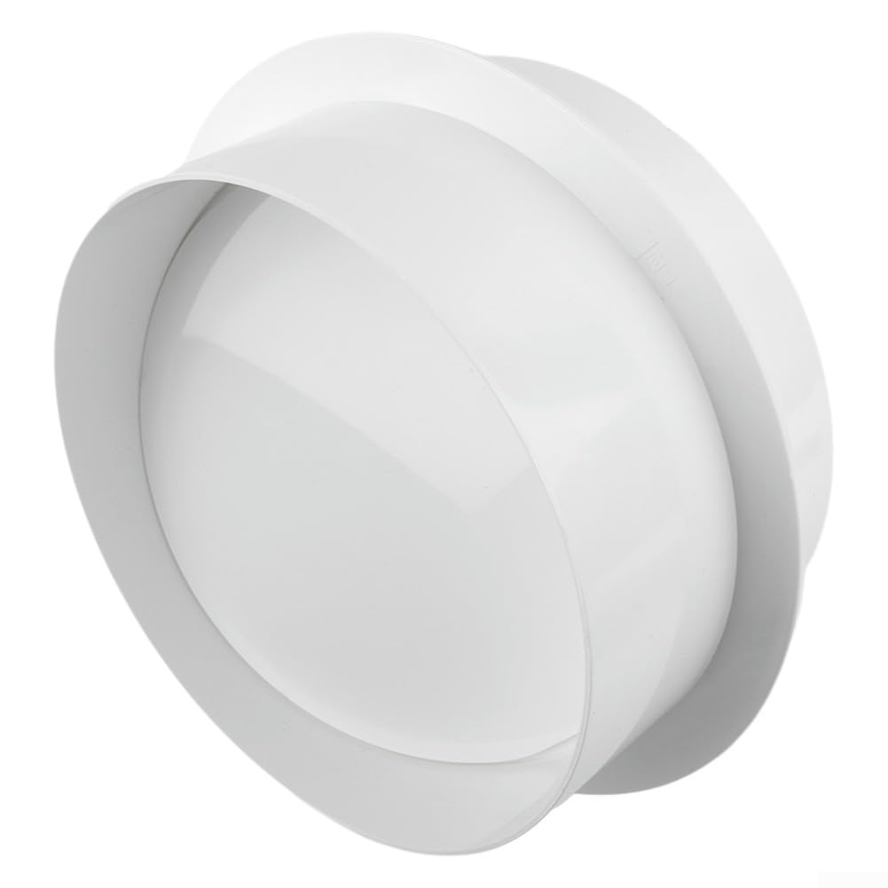 PVC Backdraft Damper Round Duct Check Valve Non Return Flap For Bathroom Kitchen Extractor Fan Ventilation Anti Reverse Flow Air Duct Way(200mm)