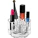Kryllic Lipstick Holder, Essential Oils Makeup Storage Organizer - Clear Round Countertop Holder with 7 Slots Organizers for Brushes Nail Polish Eyeshadow Pens Make Up & Office Supplies