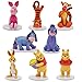 Mini Figurine, 8 PCS Winni Pooh Cake Topper porcellino Mini Figurine Regalo Giocattoli per Bambini Mini Tigro Figurine Decorazioni Torta Compleanno per Feste Cupcake Toppers
