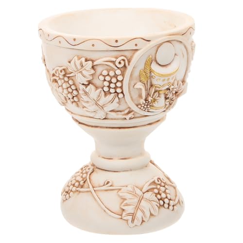 PRETYZOOM Resin Holy Water Cup Vintage Style Christian Cup Ornament Religious Decor for Home