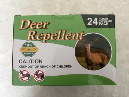 CKUKARM 24 Pack Deer Repellent & Rabbit Repellent Outdoor