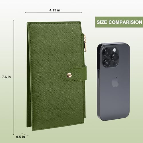 Image of Travelambo RFID Wallet Women Large Size Bifold Multi Card Wallet Case with Zipper Pocke Credit Card Holder for Women