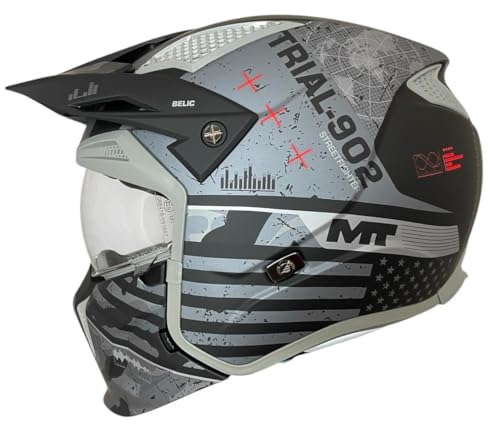 MT Helmet Streetfighter SV S Belic B2 Mate – Casco Integral Desmontable con Gafa Solar, Estilo Streetfighter, Alta Protección y Confort (L 59/60)