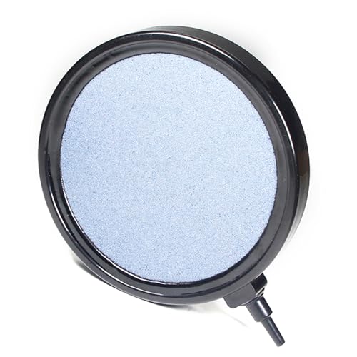 Image of Utoolmart 5 Inch Aquarium Air Stone Disc for Fish Tank Pump | Fine Bubble Diffusion, Durable Mineral Material, Fits Most Air Pumps, Suitable for Aquariums, Ponds, Hydroponics