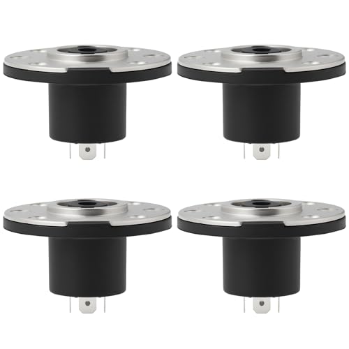 Conectores metálicos de panel OTOTEC 4x 4 pines redondos miniatura 1