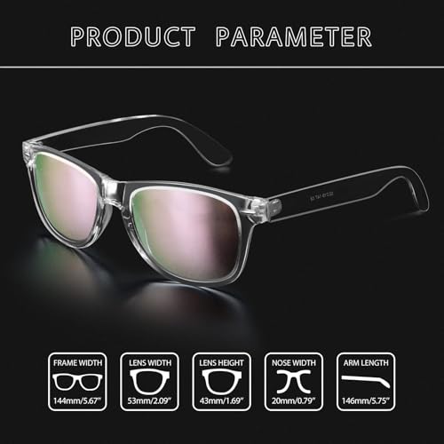 Image of Joopin Square Sunglasses Polarized UV400 Designer Sun Glasses Men Women | Oversized, Plastic Frame, Retro, Vintage, Unisex, Trendy Shades for Driving, Party, Fishing, Business, Costume