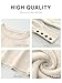 ANRABESS Sweaters for Women Long Sleeve Crewneck Casual Loose Wool Blend Soft Knit Pullover Tops 2025 Fall Fashion Outfits White Medium