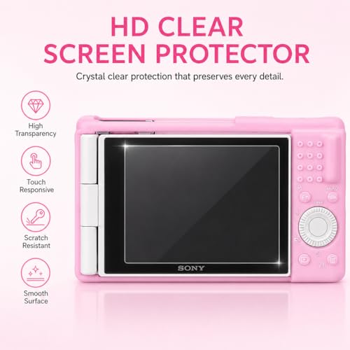 Funda de silicona rosa para cámara Sony ZV-1F/ZV-1 II/ZV-1M2 miniatura 4