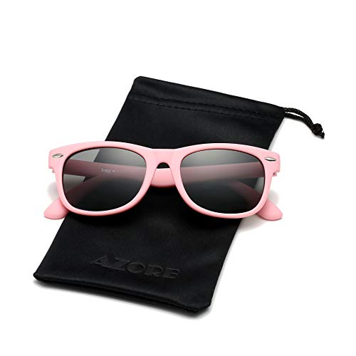 Image of AZORB Kids Polarized Sunglasses TPEE Rubber Flexible Frame for Boys Girls Age 3-10, 100% UV Protection