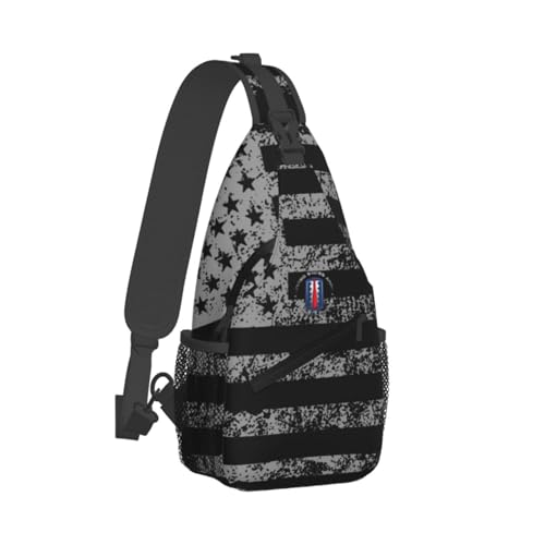 Bolso tipo bandolera negro para hombre, pequeño y resistente al agua