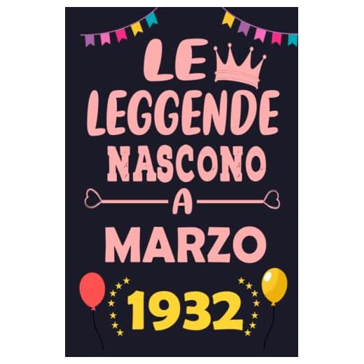 Le leggende nascono a marzo 1932: Regalo di compleanno perfetto per uomini e donne di 90 anni || 120 pagine (6 x 9) pollici || Regalo di compleanno per marzo nato 1932