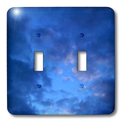 Double interrupteur bleu ciel nuages lsp_78850_2 à double commande pour éclairage fluide
