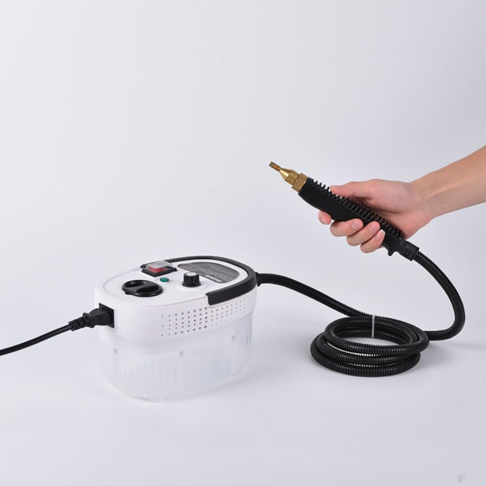 2500W Home Steam Cleaning Machine High Temperature High Pressure Kitchen Air Conditioning Hood Adjustable Electric Cleaner (White)