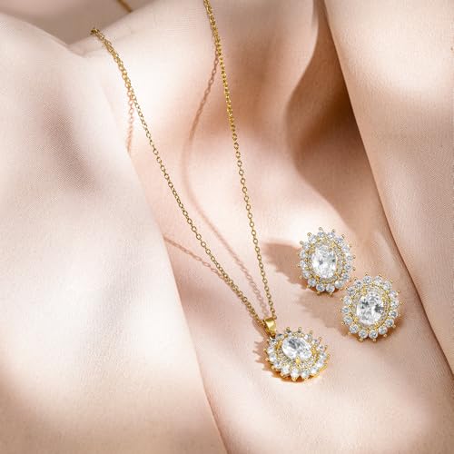 Image of Rubans Pendant Western Style Jewellery Set Gift for Women & Girls