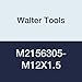 Walter Tools M2156305-M12X1.5 Paradur HSS Machine Tap, TIN Finish, 9 mm Shank Diameter, 1.5 mm Thread Length, 13 mm Cutting Length, 100 mm Overall Length, M12 Cutting Diameter