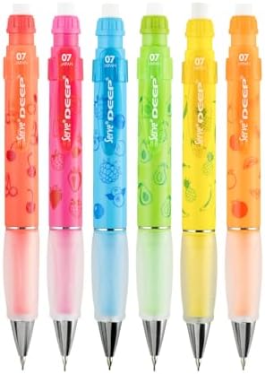 SERVE DEEP MEKANIK KURSUN KALEM FOSFORLU MEYVE SERISI 6 LI KUTU - Görsel 2