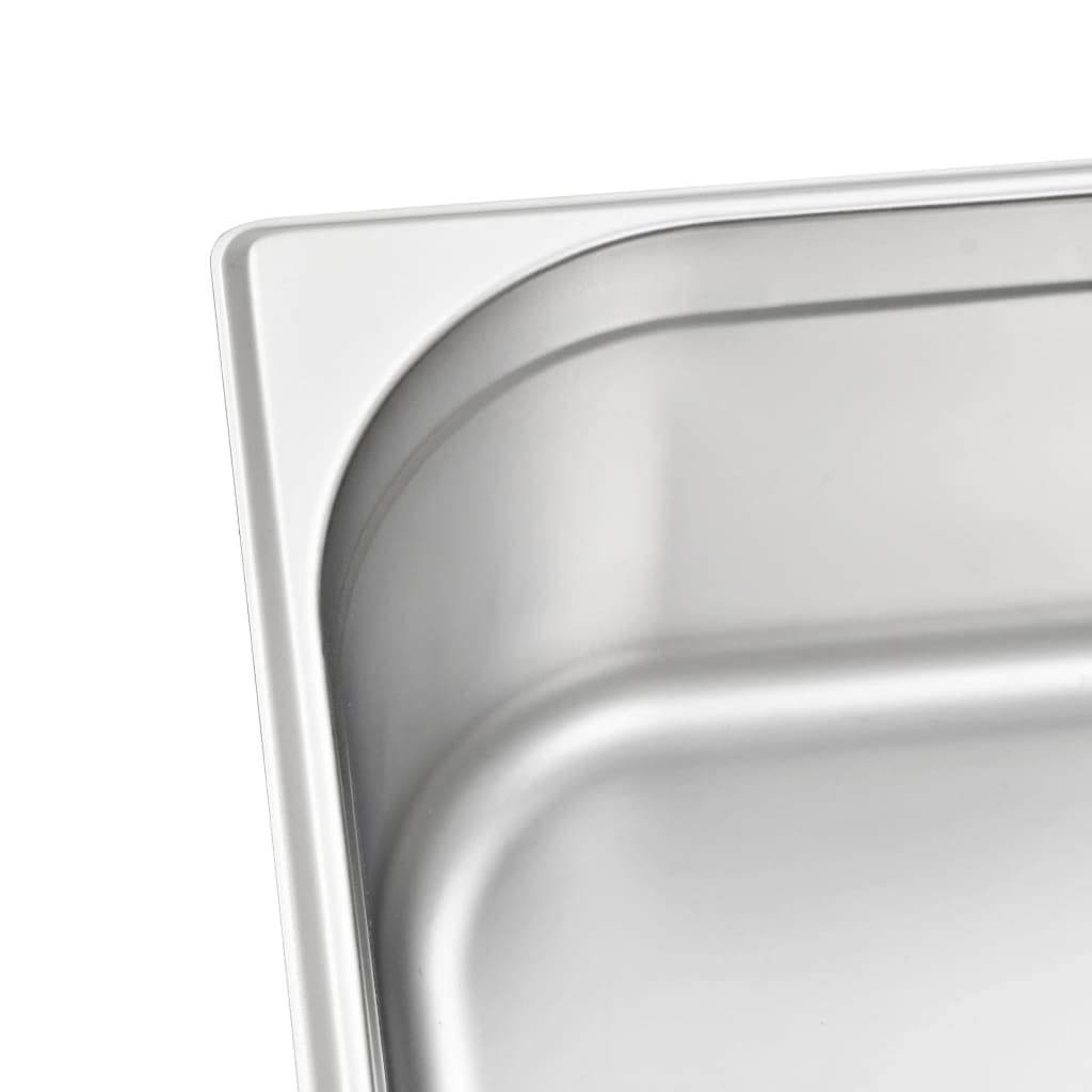 Recipientes Gastronorm GN 1/1 de acero inoxidable 530 x 325 x 150 mm 21 L de capacidad 2 unidades para calentar platos Bain-Marie Chafing-Dishes Buffet, Catering Cocina