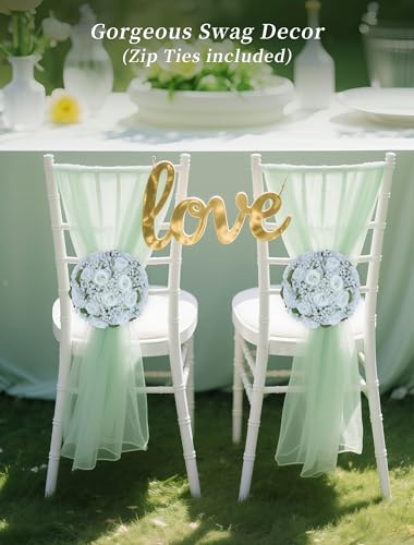 Boule de fleurs artificielles blanches BLOSMON pour table de mariage (10 pcs)