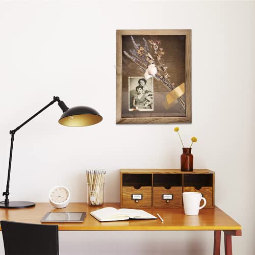 Prebene Shadow Box Frame 13X16, Shadow Box Display Case With Linen Back, Memory Box For Photos | Bouquet | Memorabilia | Medals, Carbonized Black #TOP3