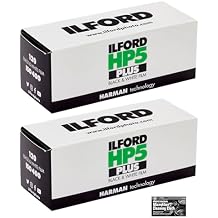 Ilford HP5 Plus 400 Black and White Negative Film 400 ISO 120 Roll Film - 2 Pack with Cloth