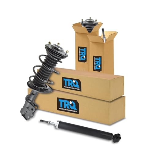 Image of TRQ Front and Rear Complete Strut Assembly & Shock Absorber Kit Complete Strut & Coil Spring Assembly Compatible with 2010-2015 Toyota Prius 2013-2015 Prius Plug-In