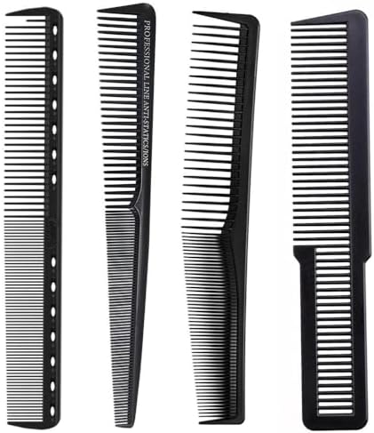 Kit 4 Pentes Carbono Ionizados Flexivel Profissionais