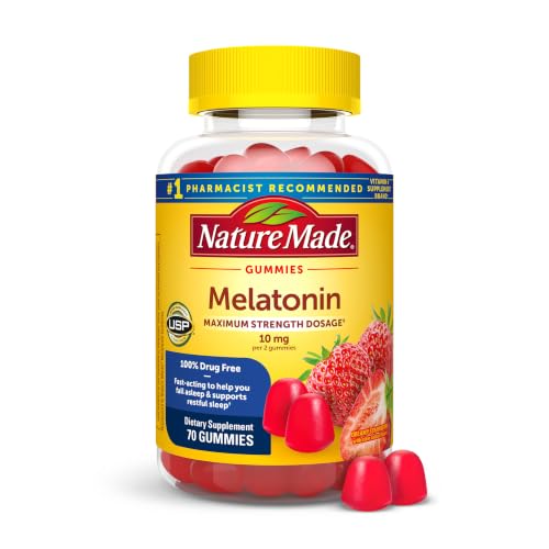 Nature Made Melatonin 10 mg per Serving Gummies, 70 Melatonin Gummies - image 1