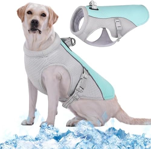 Kuoser Chaleco de Enfriamiento para Perros, Abrigo de Enfriamient...