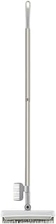 Cepillo de Barrido 2 en 1 cepillos de Suelo de Mango Largo de Silicona Escoba Ligera for Mascotas Escobas Tipo Cepillo (Color : Blanco, Size : One Size)