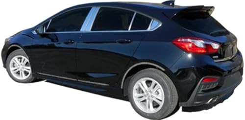 Miniatura 3 de QAA Es compatible con Chevrolet Cruze 2017-2019 12 piezas de poste de pilar de acero inoxidable, incluye una pieza de pilar delantero y dos traseros