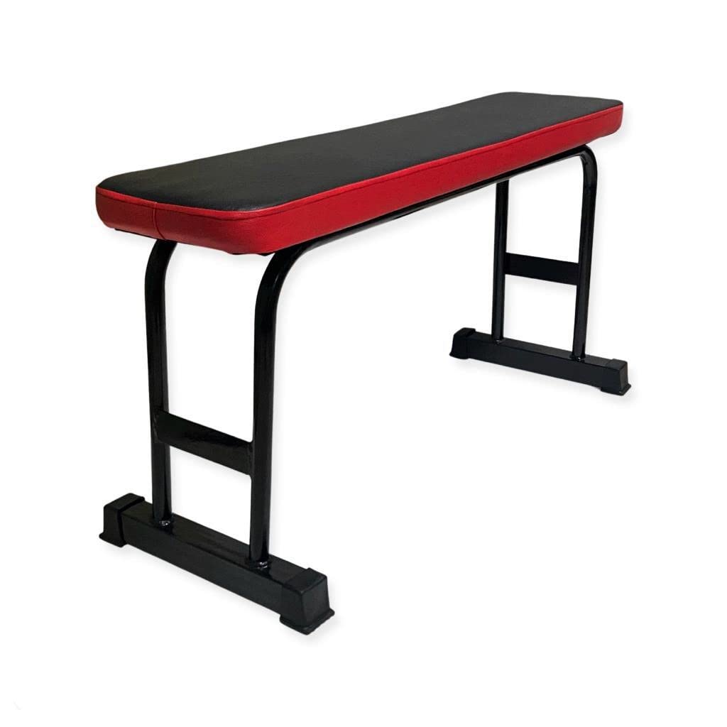 GERMANTECH FITNESS Flat Weight Bench- Up to 220 kg Capacity Utility Exercise Bench for Weight Strength Training, Sit Up Abs Fitness Bench for Full Body Workout of Home Gym-image-43
