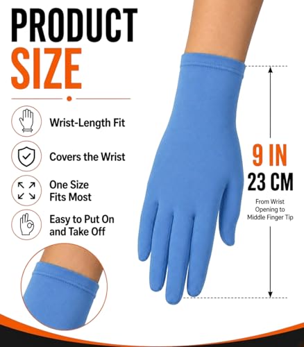 Guantes para hombre y mujer ATHX de elastano elástico en longitud a la muñeca 5