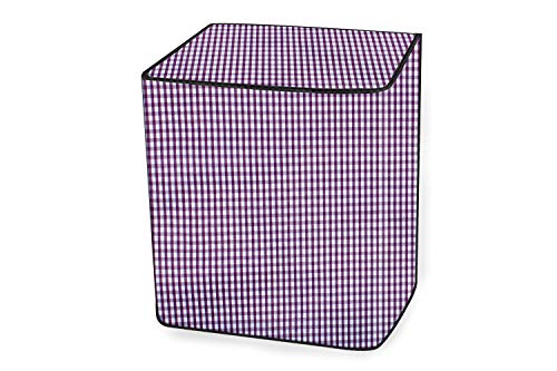 Image of Stylista Washing Machine Cover Compatible for semi Automatic LG P9032R3SM 8 Kg Plaid Pattern