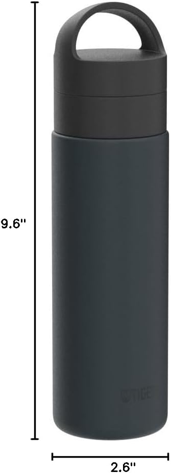 TIGER MKB-T048AL Water Bottle, 16.9 fl oz (480 ml), Vacuum Insulated Carbonated Bottle, Stainless Steel, Beer OK, Handle Holder, Portable, Compact, Navy